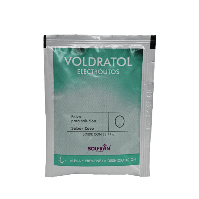 VOLDRATOL POLVO p/SOLUCIÓN Sabor COCO c/1 SOBRE 28.14 G.