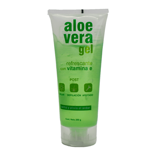 ALOE VERA GEL Refrescante c/VITAMINA E Tubo c/200 G.