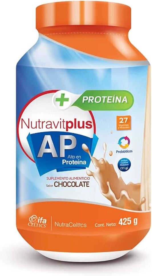 NUTRAVITPLUS AP Sabor CHOCOLATE Fco/Polvo 425 MG.