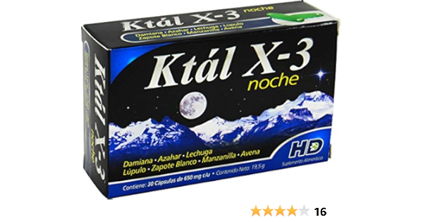 KTÁL X-3 Noche c/30 CAPS. 650 MG.