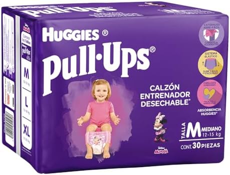 HUGGIES PULL-UPS Niña MEDIANO 12-15 Kg. c/15 pzs.