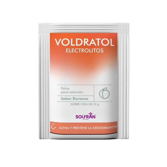 VOLDRATOL POLVO p/SOLUCIÓN Sabor DURAZNO c/1 SOBRE 28.12 G.