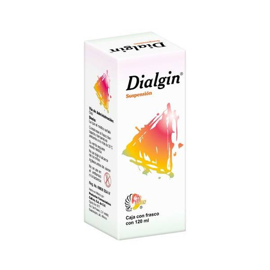 DIALGIN SUSP. Fco. 120 ML. 0.40-1.25-20-1-0.02 G/100 ML.