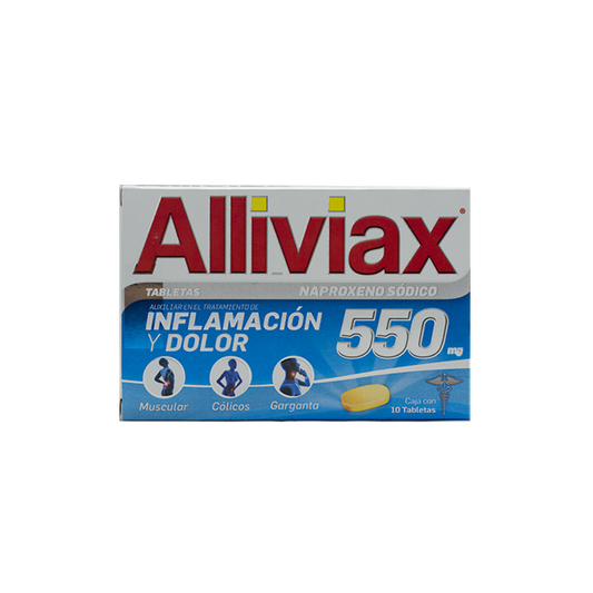 ALLIVIAX c/10 TABS. 550 MG.