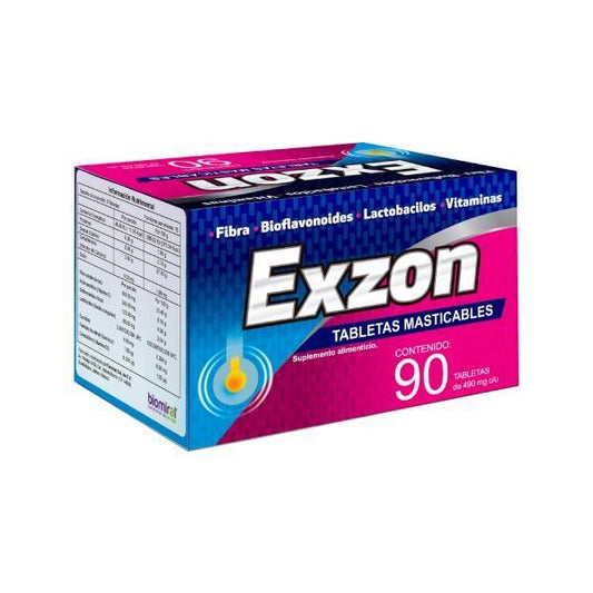 EXZON c/90 TABS. Masticables 490 MG.