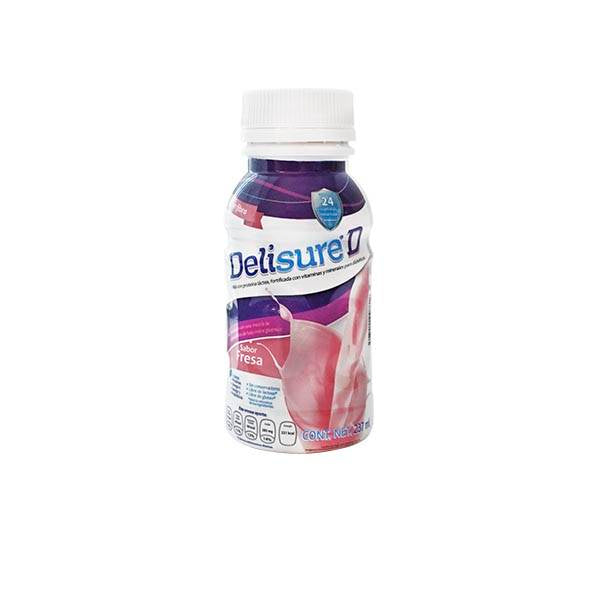 DELISURE-D CON FIBRA LÍQUIDO Sab. Fresa 237 ML. 1 Kcal/1 mL.