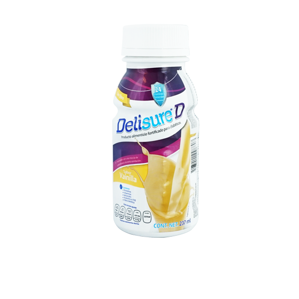 DELISURE-D CON FIBRA LÍQUIDO Sab. Vainilla 237 ML. 1 Kcal/1 mL.