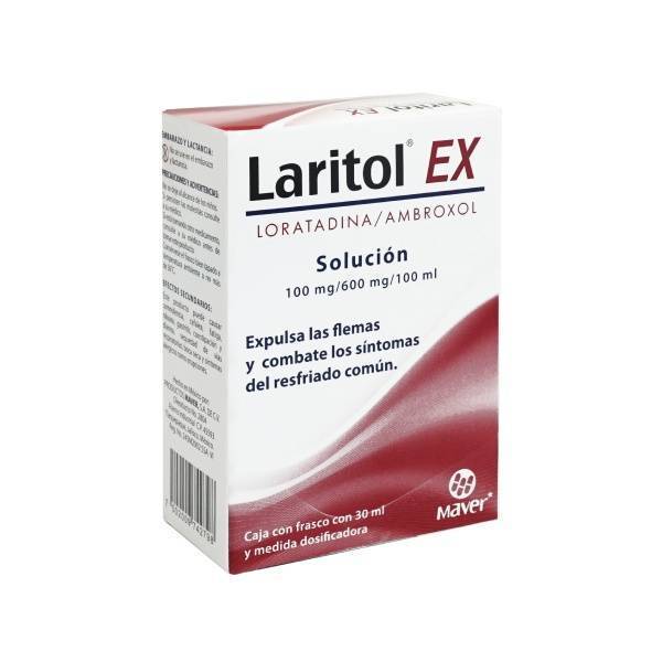 LARITOL-EX SOLUCIÓN Fco. Gotero 30 ML. 100-600 MG/100 ML.