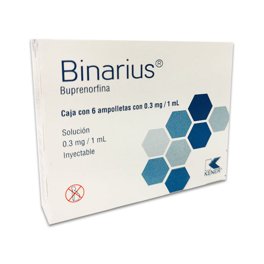 BINARIUS Sol. Iny. c/6 AMPTAS. 0.3 MG/1 ML.