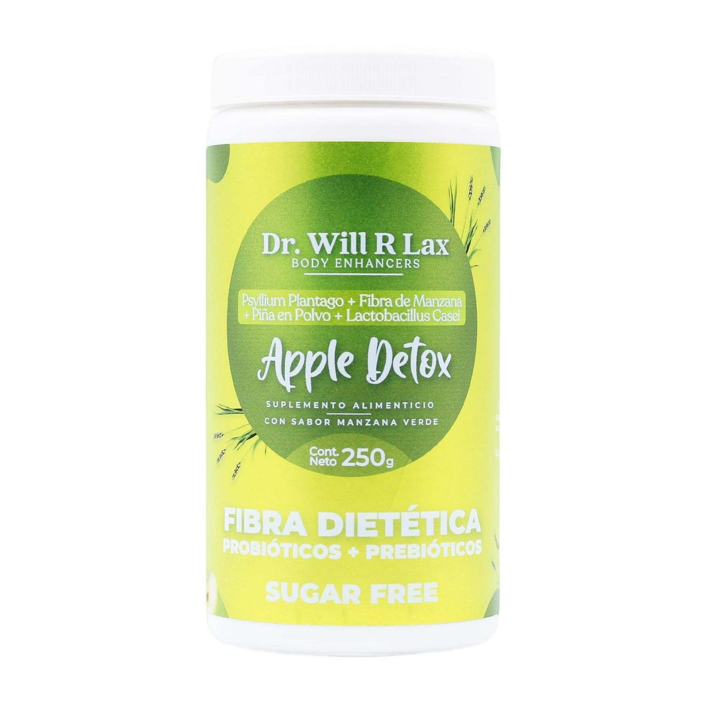 APPLE DTX Fibra Dietética (Dr. Will) Sabor MANZANA VERDE Fco. 250 G.