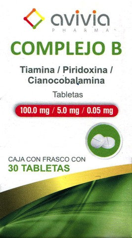 COMPLEJO B (Avivia) c/30 TABS. 100/5/0.05 MG.