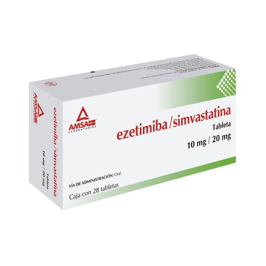 EZETIMIBA/SIMVASTATINA (Amsa) c/28 TABS. 10/20 MG.