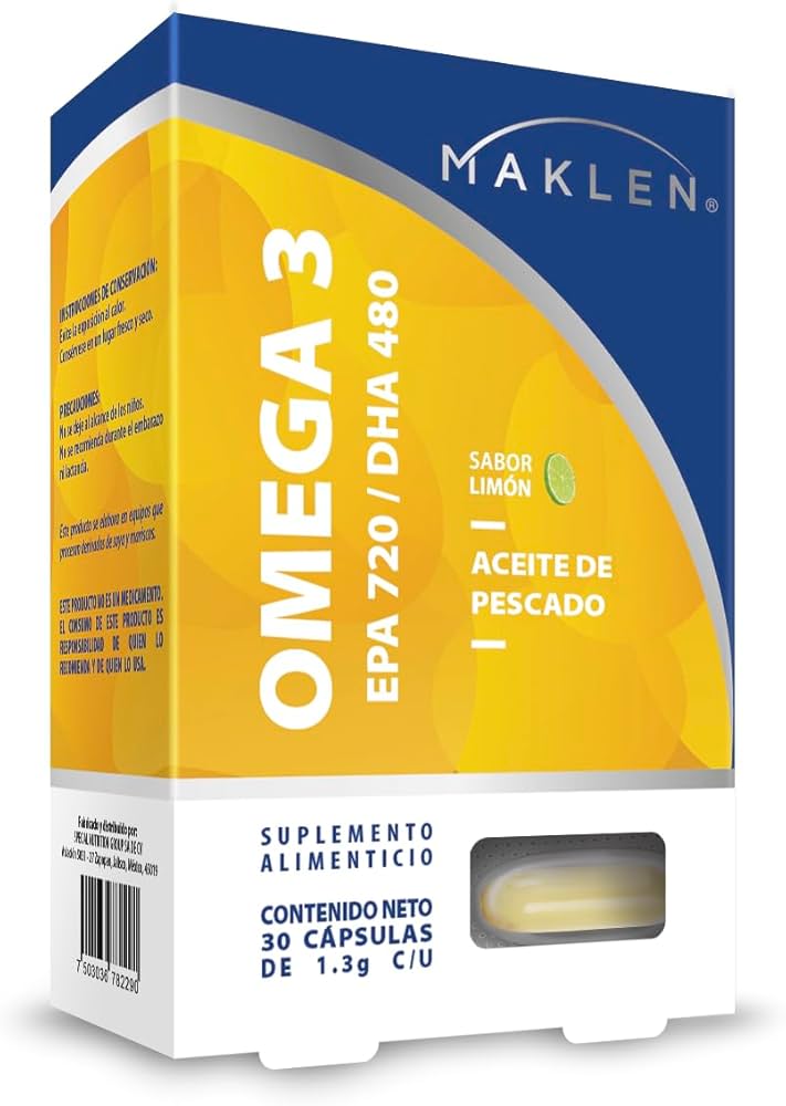 OMEGA-3 EPA 720 / DHA 480 (Maklen) c/30 CAPS. 1.3 G.