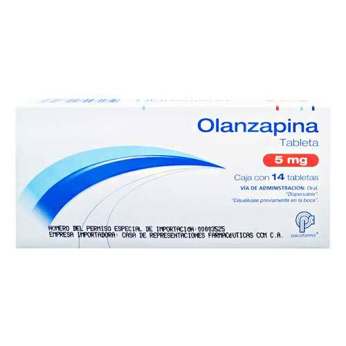 OLANZAPINA (Psicofarma) c/14 TABS. 5 MG.