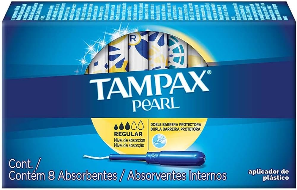 TAMPAX PEARL Absorción REGULAR c/8 Abntes. Internos.