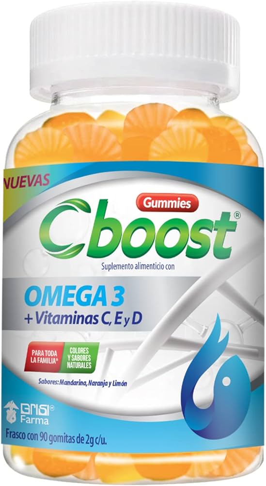 C-BOOST (Omega 3+Vitaminas C, E y D) Fco. c/90 GOMITAS 2 G.