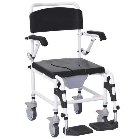 SILLA DE RUEDAS c/CÓMODO y ASIENTO DESMONTABLE 17"