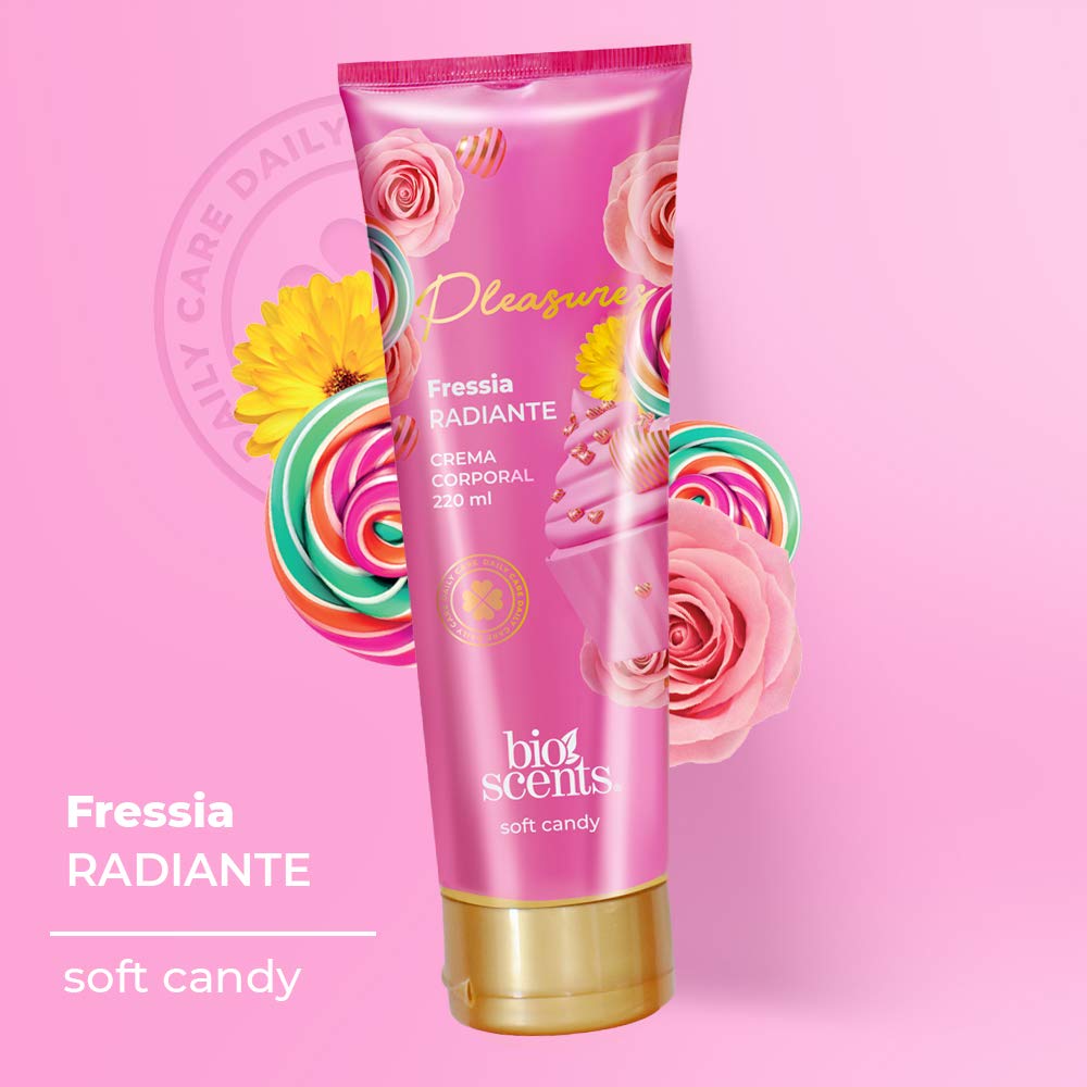 PLEASURES PINK CANDY Crema Corporal TUBO c/220 ML.