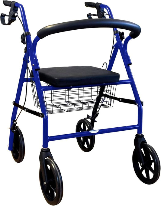 ANDADERA ROLLATOR TITANIUM c/ASIENTO y CANASTILLA.