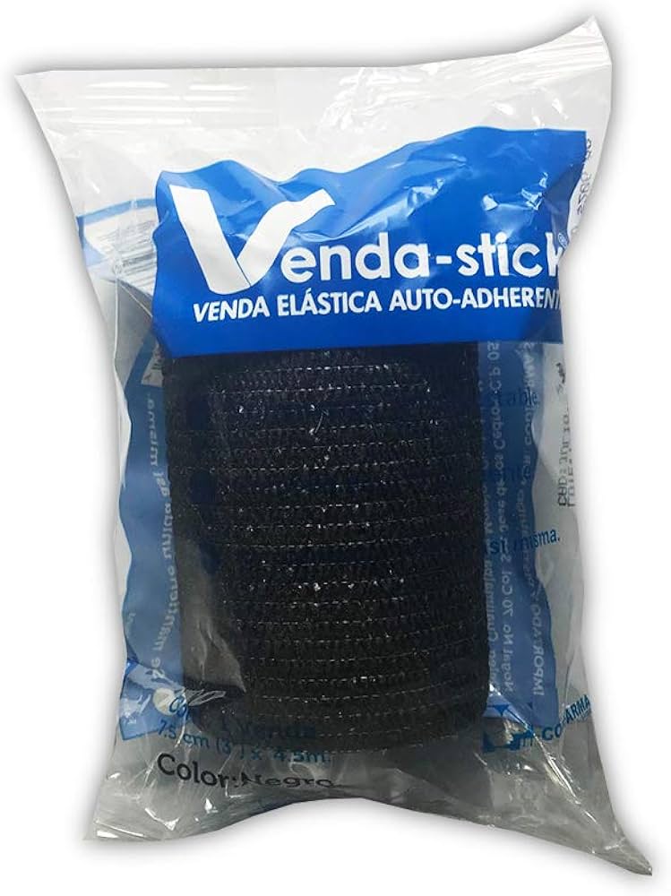 VENDA-STICK Auto adherente (Color Negro) 5cm. (2") x 4.5m. c/1 Pza.