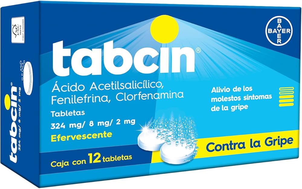 TABCIN c/12 TABS. Efervescentes 324/8/2 MG.