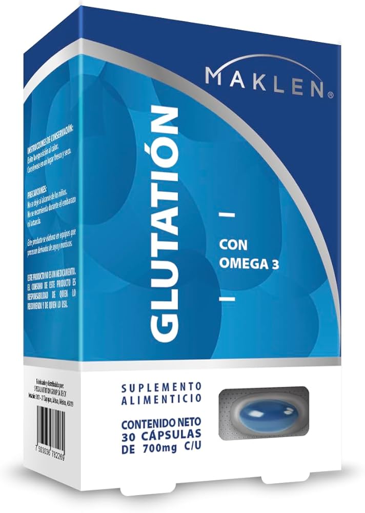 GLUTATIÓN Con OMEGA 3 (Maklen) c/30 CAPS. 700 MG.