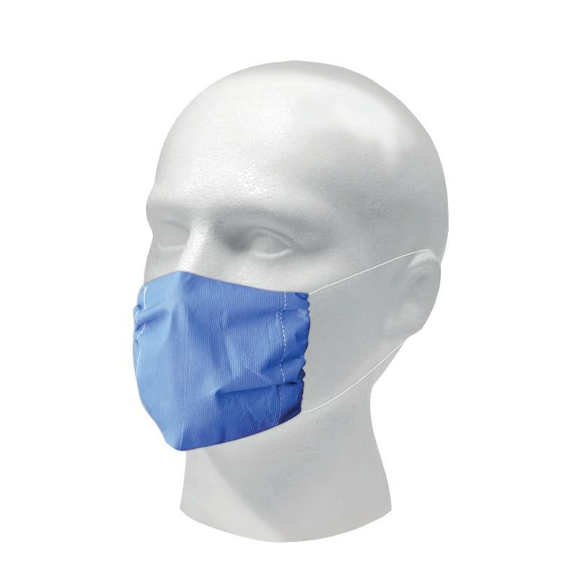 FACE MASK 3 CAPAS PLIZADO Color Azul Caja. c/50 Pzs.