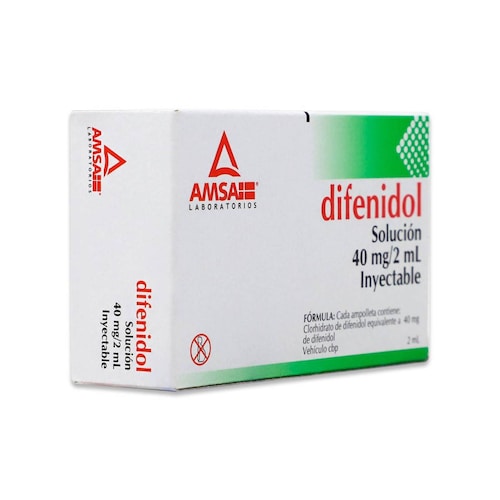 DIFENIDOL (Amsa) Sol. Iny. c/2 AMPTAS. 40 MG/2 ML.