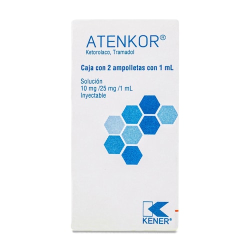 ATENKOR Sol. Iny. c/2 AMPTAS. 10-25 MG/1 ML.