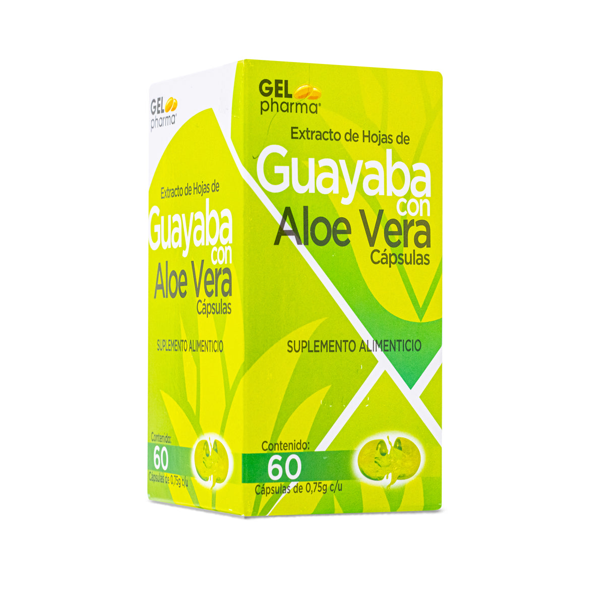 GUAYABA Con ALOE VERA (Gelpharma) c/60 CAPS. 0.75 G.