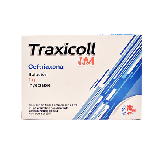 TRAXICOLL I.M. Sol. Iny. c/1 FCO. AMP. 1 G/3.5 ML. y Jeringa.