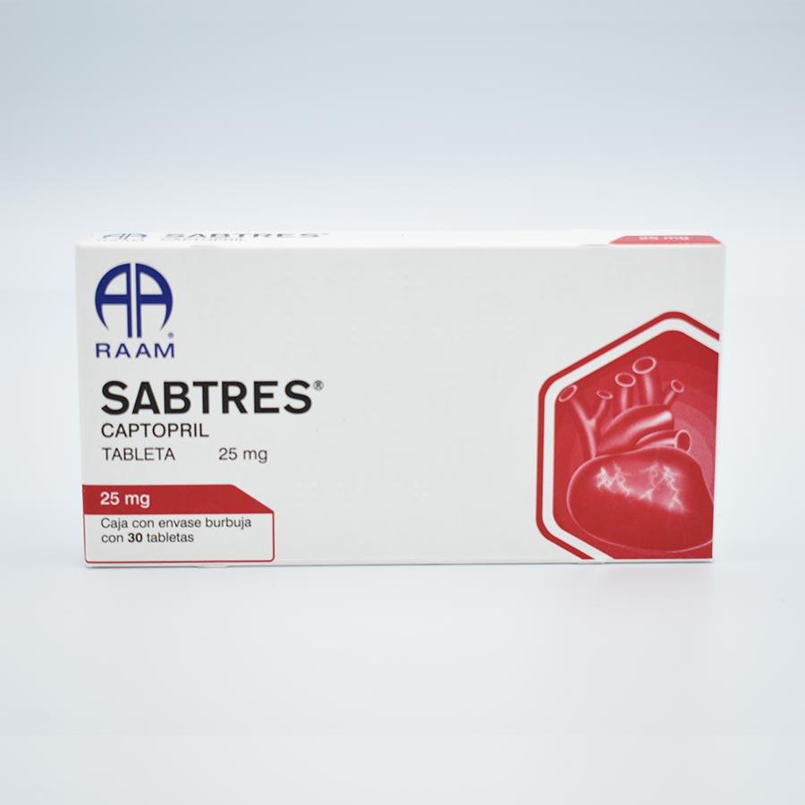 SABTRES c/30 TABS. 25 MG.