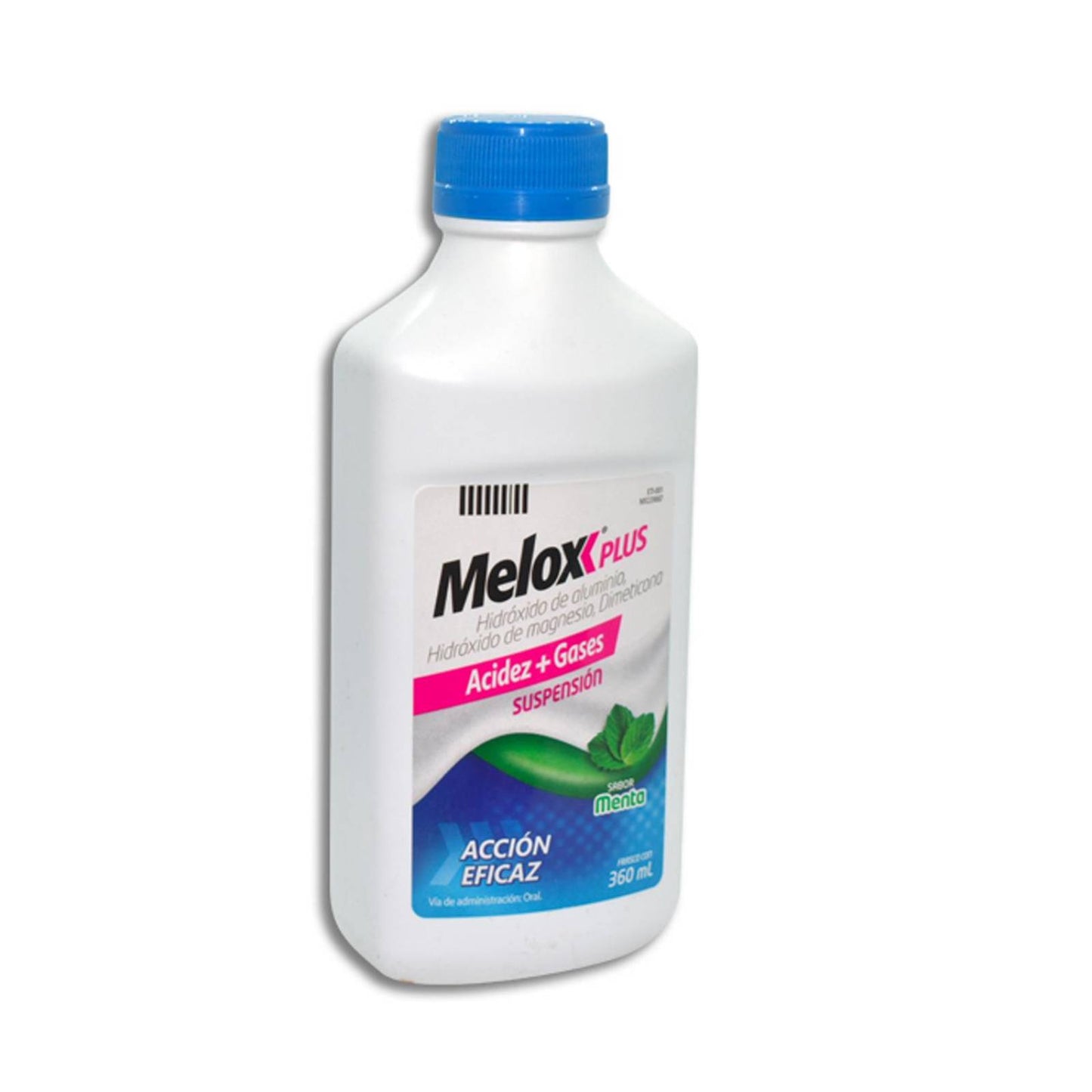 MELOX PLUS SUSP. Sab. Menta Fco. 360 ML. 3.7-4.0-0.5 G/100 ML.