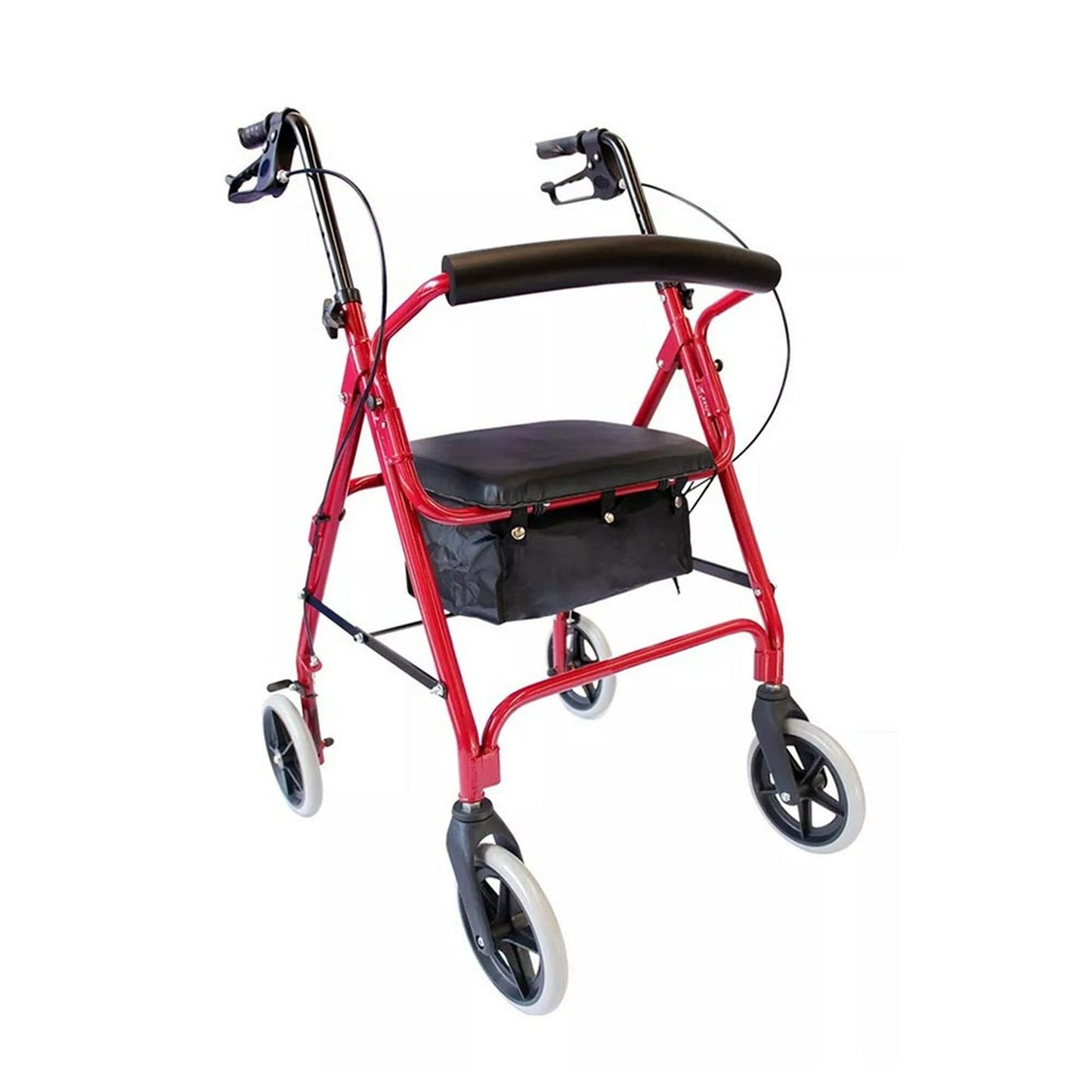 ANDADERA ROLLATOR DE LUJO PGBLE (Super Confort) Color Rojo.