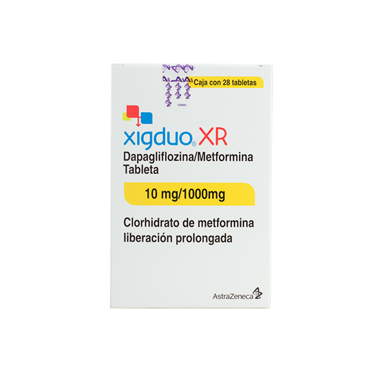 XIGDUO-XR c/28 TABS. L.P. 10/1000 MG.