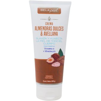 BELAPIEL CREMA DE ALMENDRAS DULCES Y AVELLANA Tubo. c/200 G.