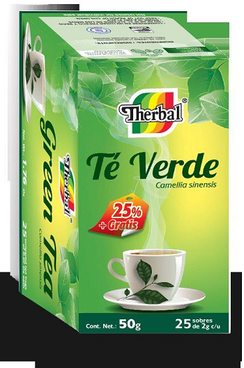 TÉ VERDE p/Infusión c/25 SOBS. 2 G.