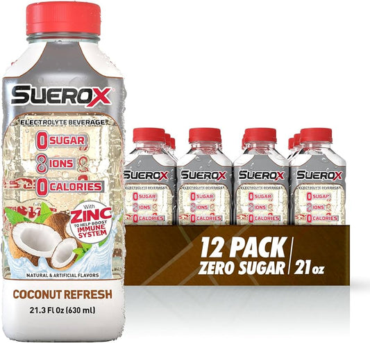 SUEROX 8 IONES Bebida Hidratante SABOR COCO 630 ML.