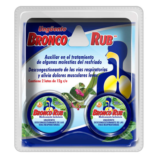 BRONCO RUB UNGÜENTO Blister c/2 LATAS 12 G.