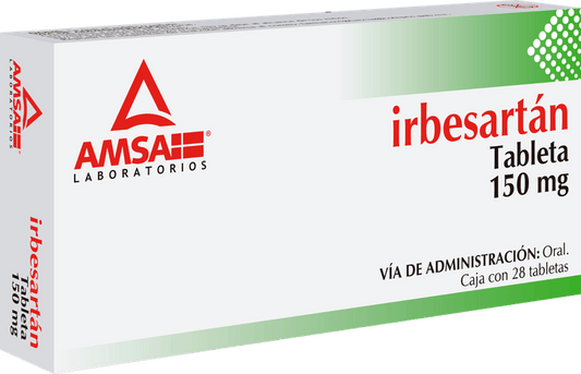 IRBESARTÁN (Amsa) c/28 TABS. 150 MG.