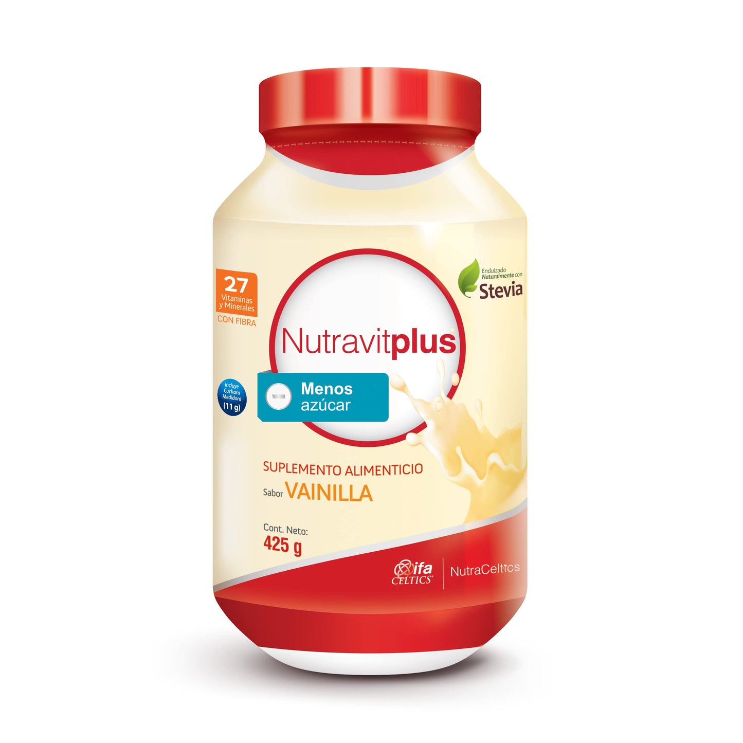 NUTRAVITPLUS Sabor VAINILLA Fco/Polvo 425 G.