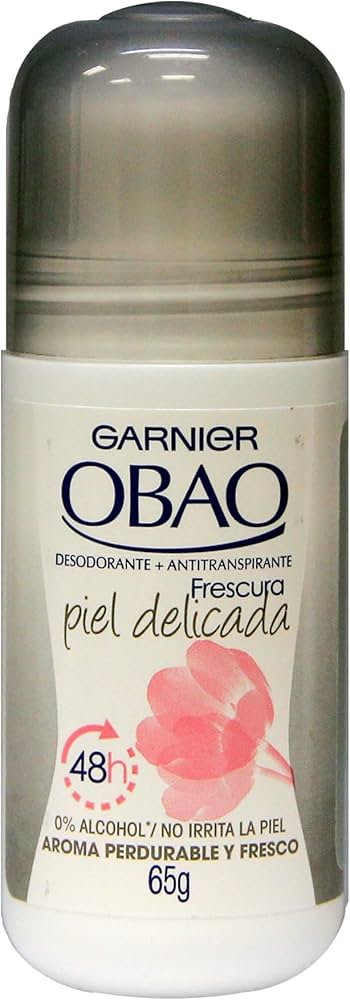 DESODORANTE OBAO Piel Delicada 48H Roll on p/Dama 65 G.