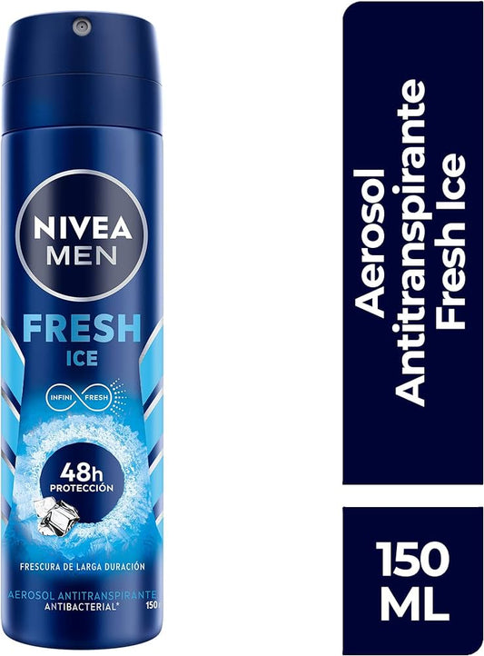 NIVEA MEN DESODORANTE Fresh Ice 48H Aerosol 150 ML.