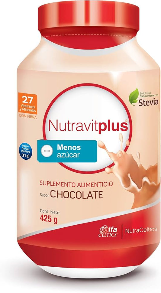 NUTRAVITPLUS Sabor CHOCOLATE Fco/Polvo 425 G.