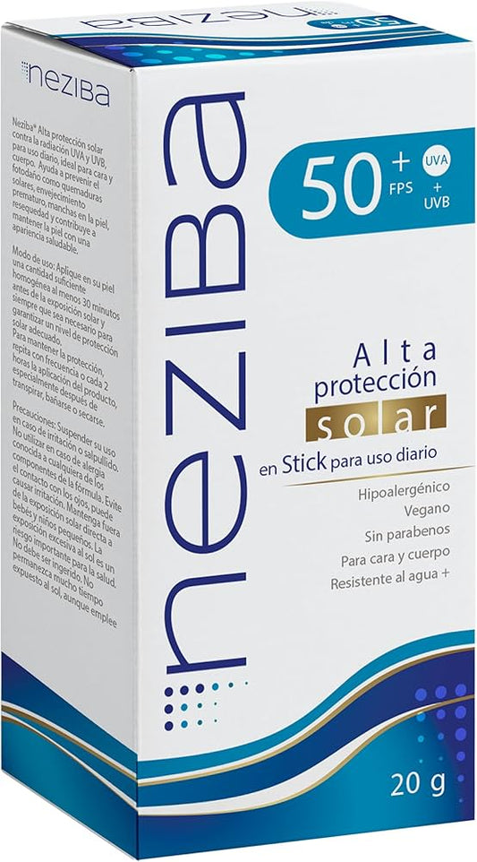 NEZIBA Protector Solar En STICK FPS50+UVA/UVB Barra c/20 G.