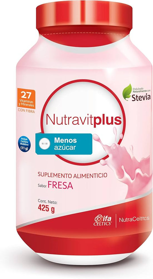 NUTRAVITPLUS Sabor FRESA Fco/Polvo 425 G.