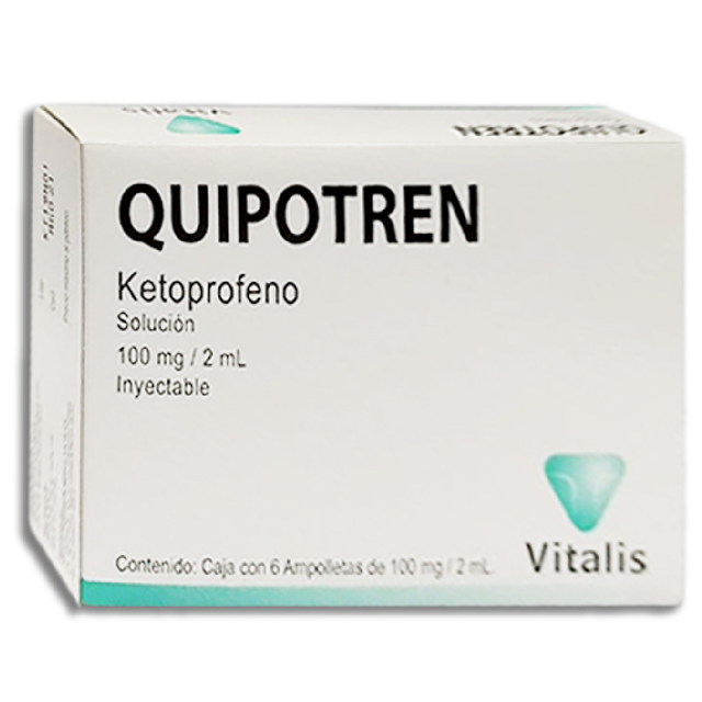 QUIPOTREN Sol. Iny. c/6 AMPTAS. 100 MG/2 ML.