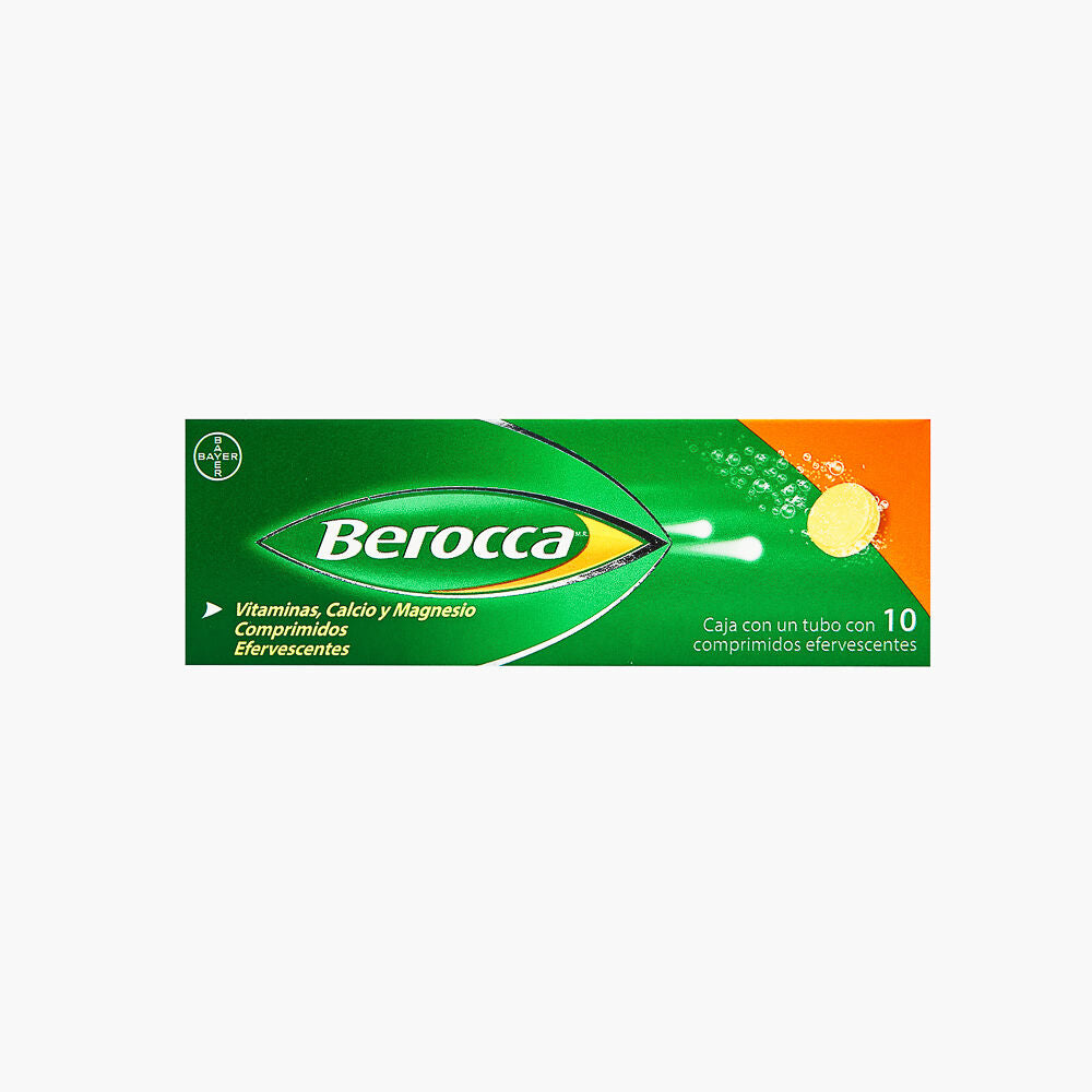 BEROCCA c/10 COMPS. EFERVESCENTES.