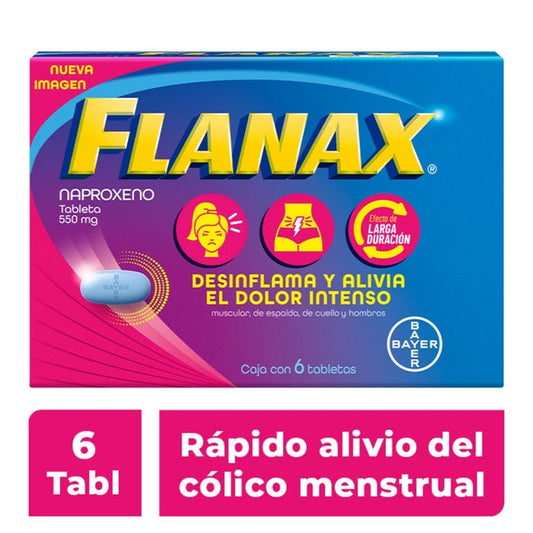 FLANAX CÓLICO c/ 6 TABS. 550 MG.