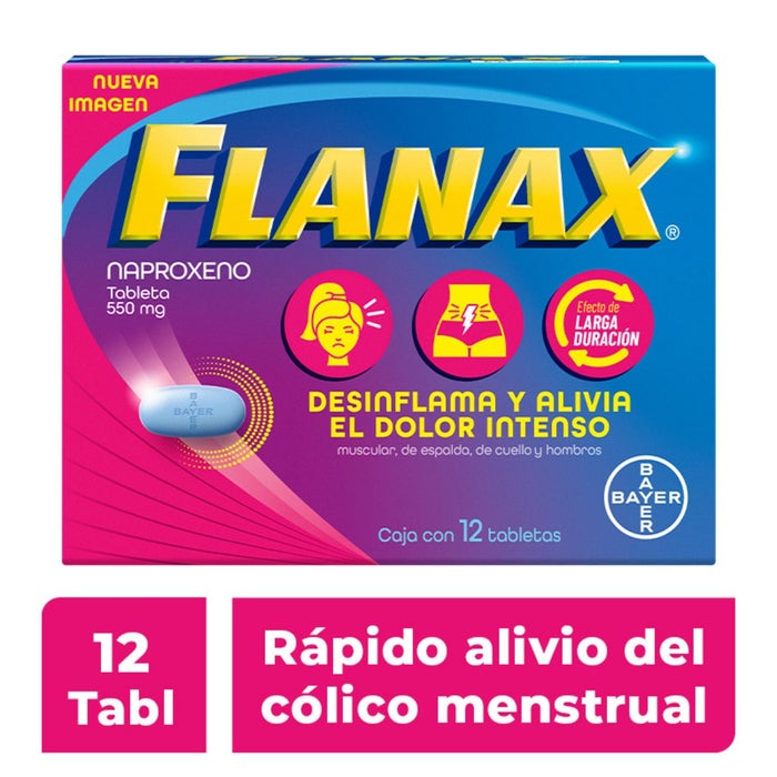 FLANAX CÓLICO c/12 TABS. 550 MG.